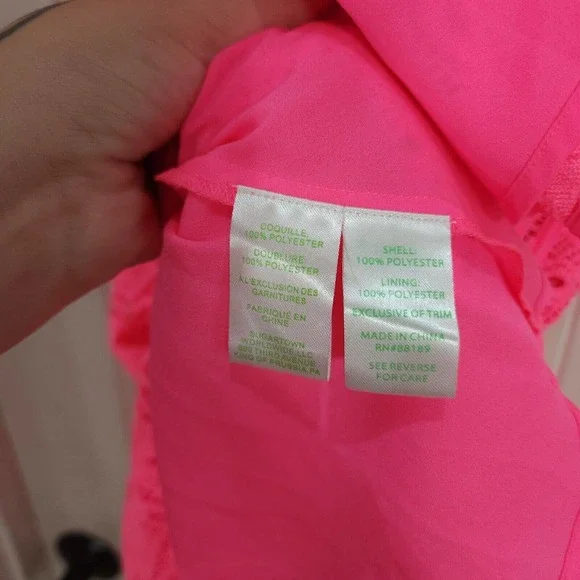 Lilly Pulitzer Womens Dress Jennilee Trellis Lace Barbie Pink Mini Fit Flare S - Picture 8 of 12